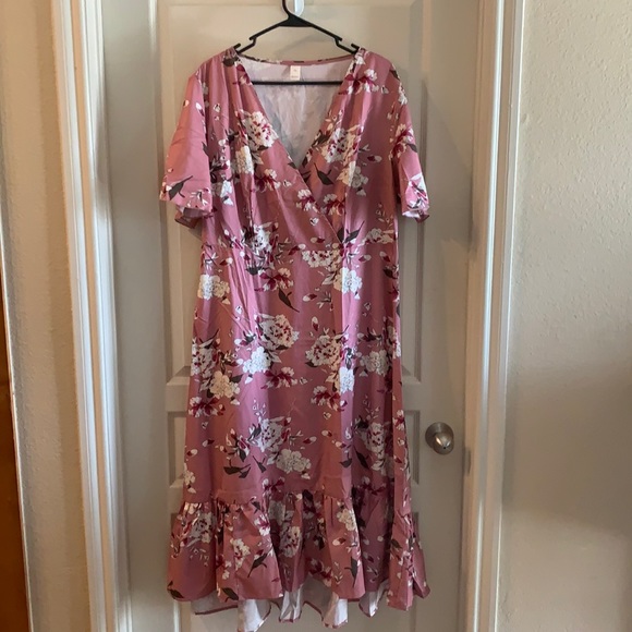 Pink Floral Dress - Picture 1 of 4